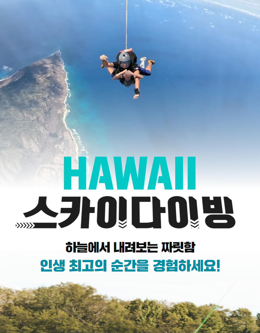 하와이 스카이다이빙